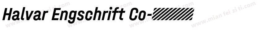 Halvar Engschrift Co字体转换
